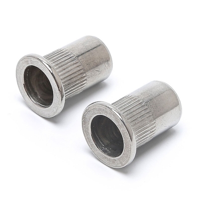 Flat Head Knurled Insert Rivet Nuts