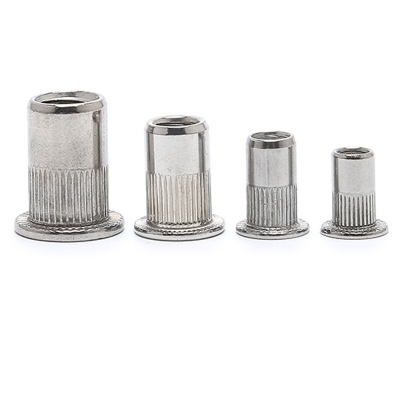 Flat Head Knurled Insert Rivet Nuts